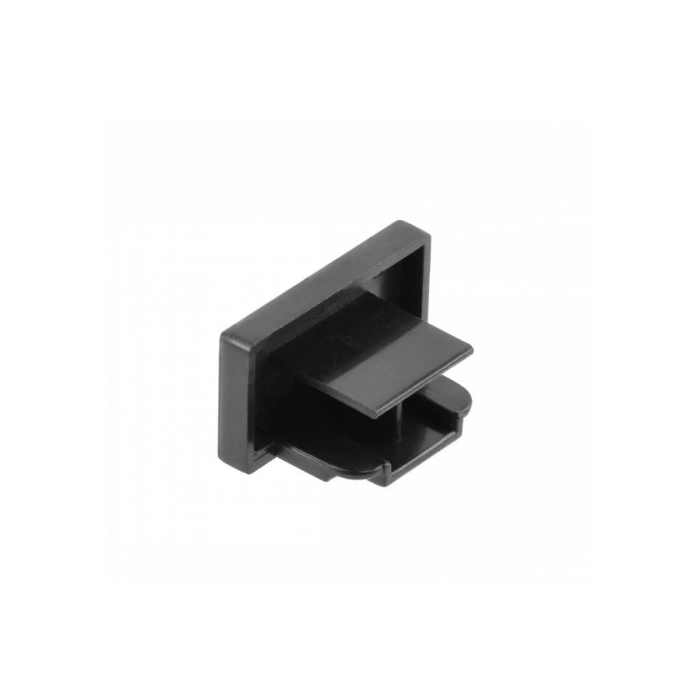 XLT-1FAC71-10 Крайна капачка End cap за 1-фазна/2-линейна шина, черна GTV