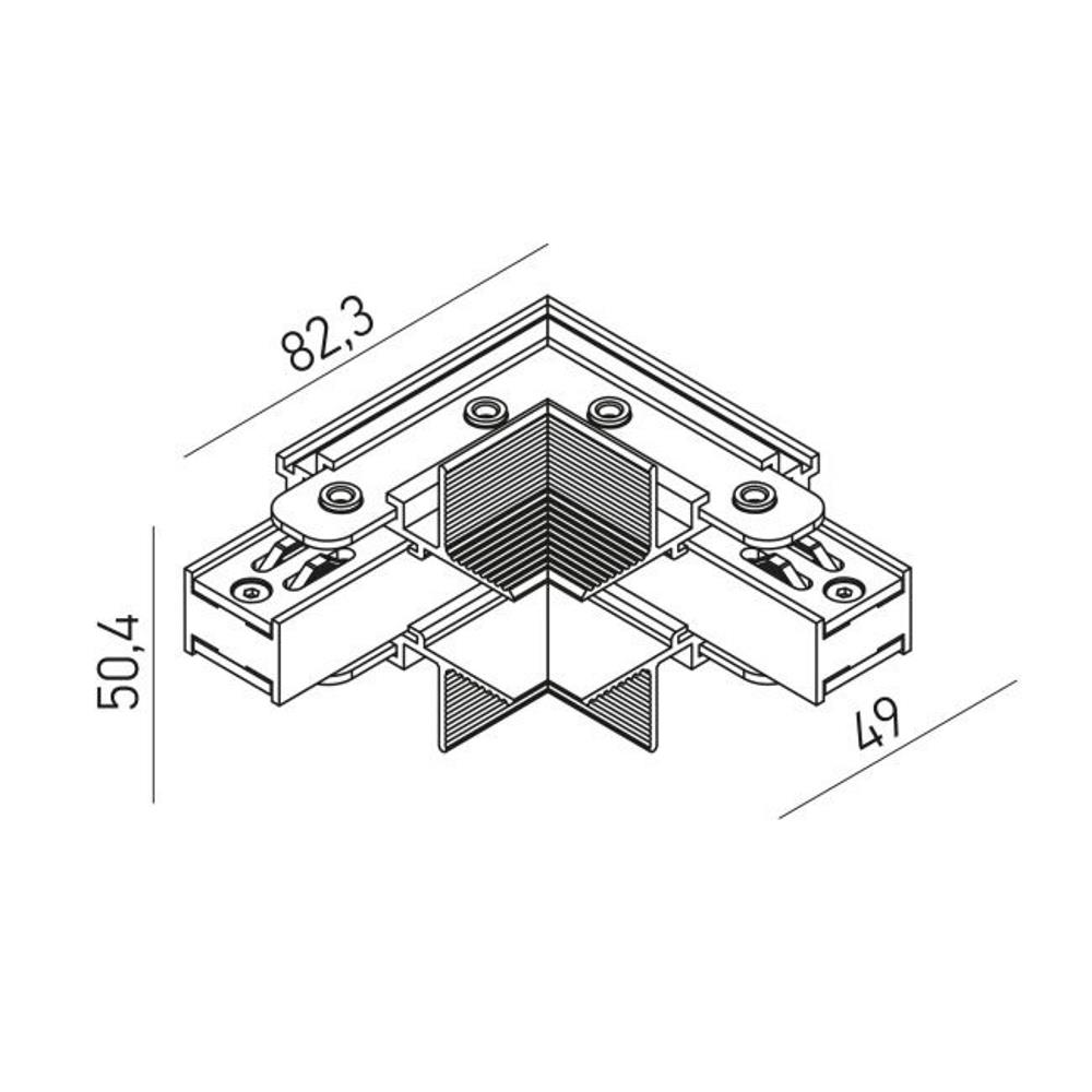XNR01IAC Връзка ъглова XNET RECESSED CONNECTOR 90dgr INTERNAL 48V DC IP40 SBK, Arelux_small