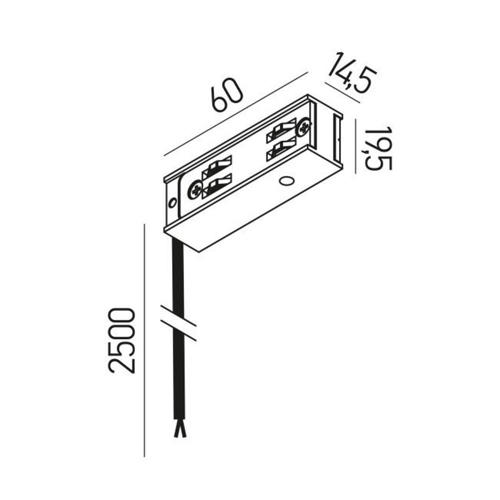 XNRS01PC2.5 Захранване XNET with 2.5m CABLE for REC./SURF. STRUCTURES Arelux_small