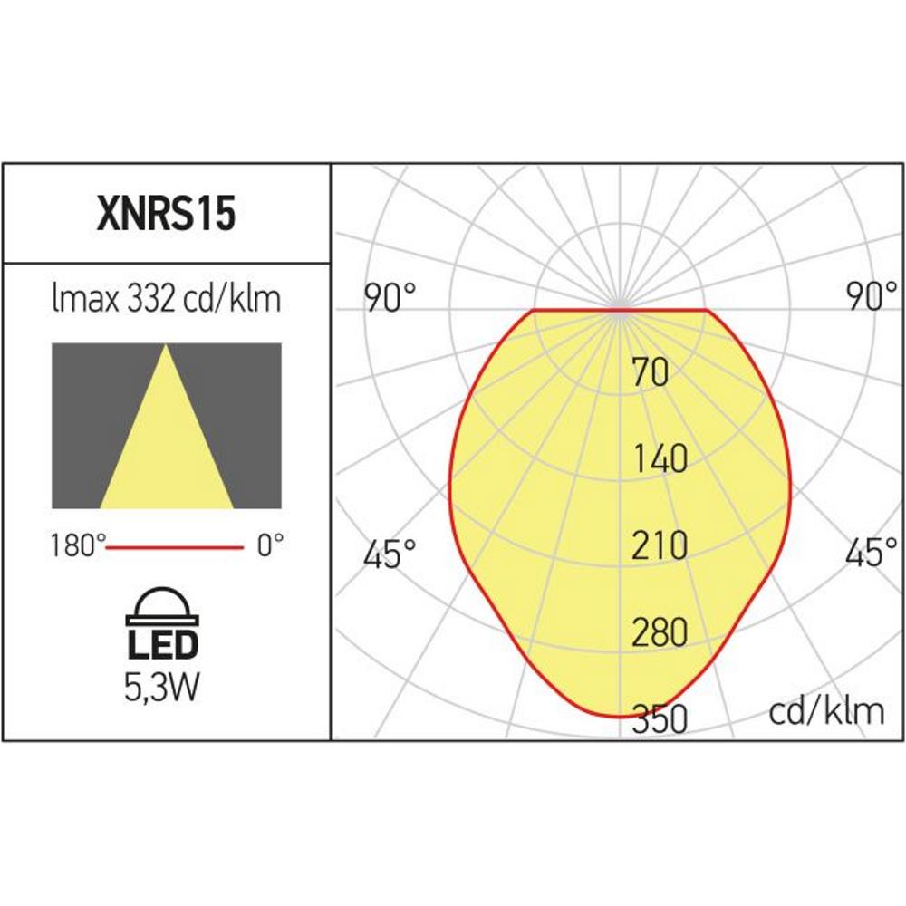 XNRS15WWR SU Осветително тяло XNET DECORATIVE GLOBE CURVED PROFILES SUSP. 5.3W 48V DC 3000K Arelux_small