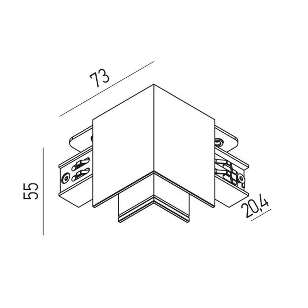 XNS01C90 Свързващ елемент XNET SURFACE CONNECTOR 90dgr SAMPLE PLANE 48V DC IP40 SBK Arelux_small