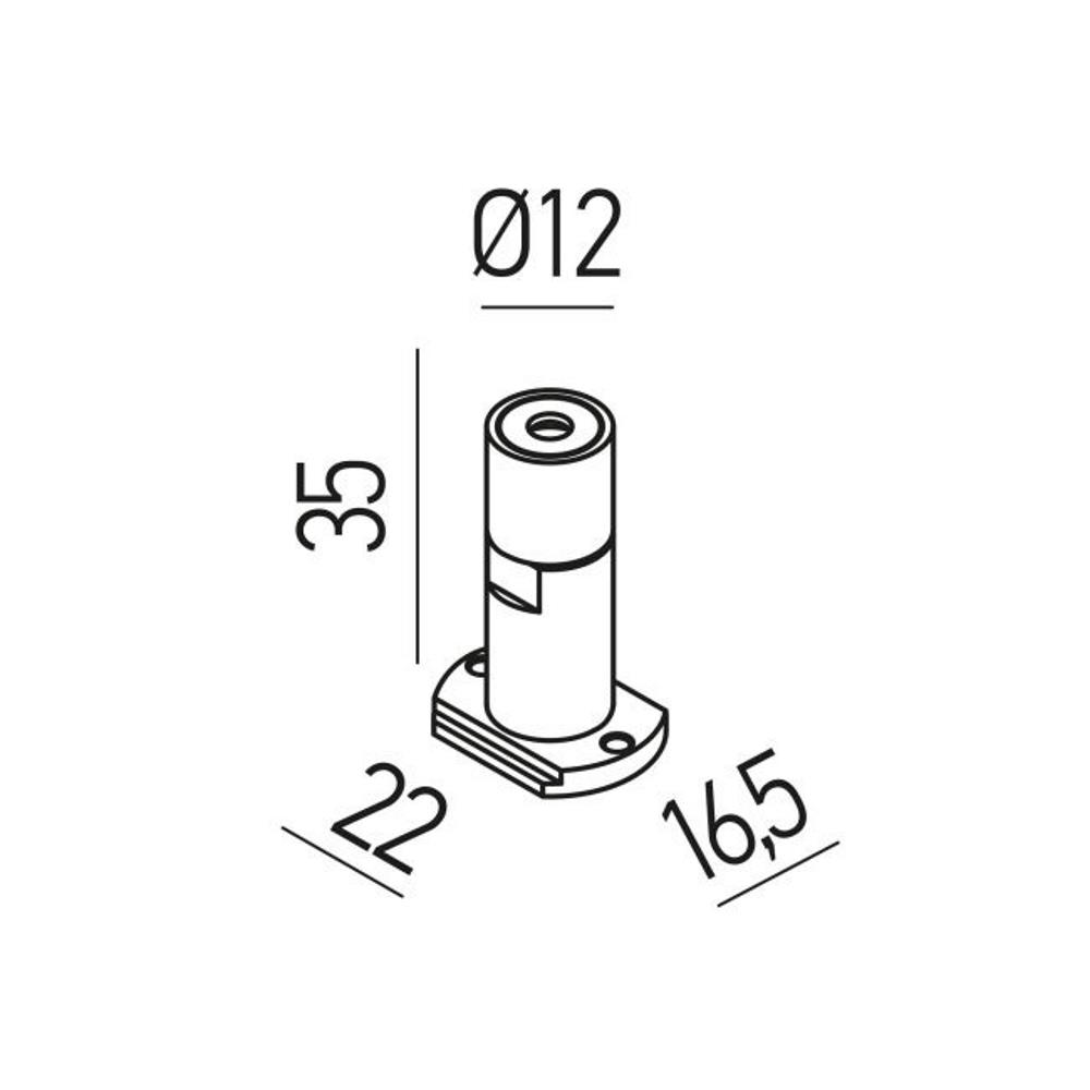 XNS01CF Свързващ елемент XNET ELEMENT for CONNECTION ON WALL/CEILING Arelux_small