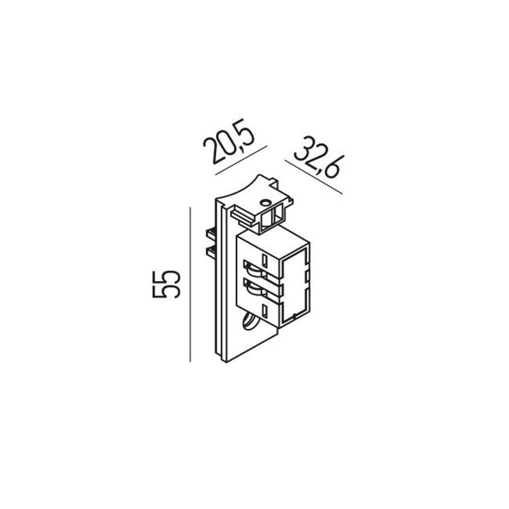 XNS01RC Клемен елемент XNET TERMINAL ELEMENT for SURF. PROFILES, MECH. And ELECTRICAL Arelux_small