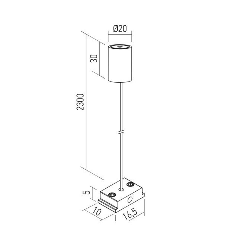 XNS01SW Окачване XNET SURFACE PROFILES, CEILING FIXTURE SUSP. WIRE, PROFILE FIXING SYSTEM Arelux_small