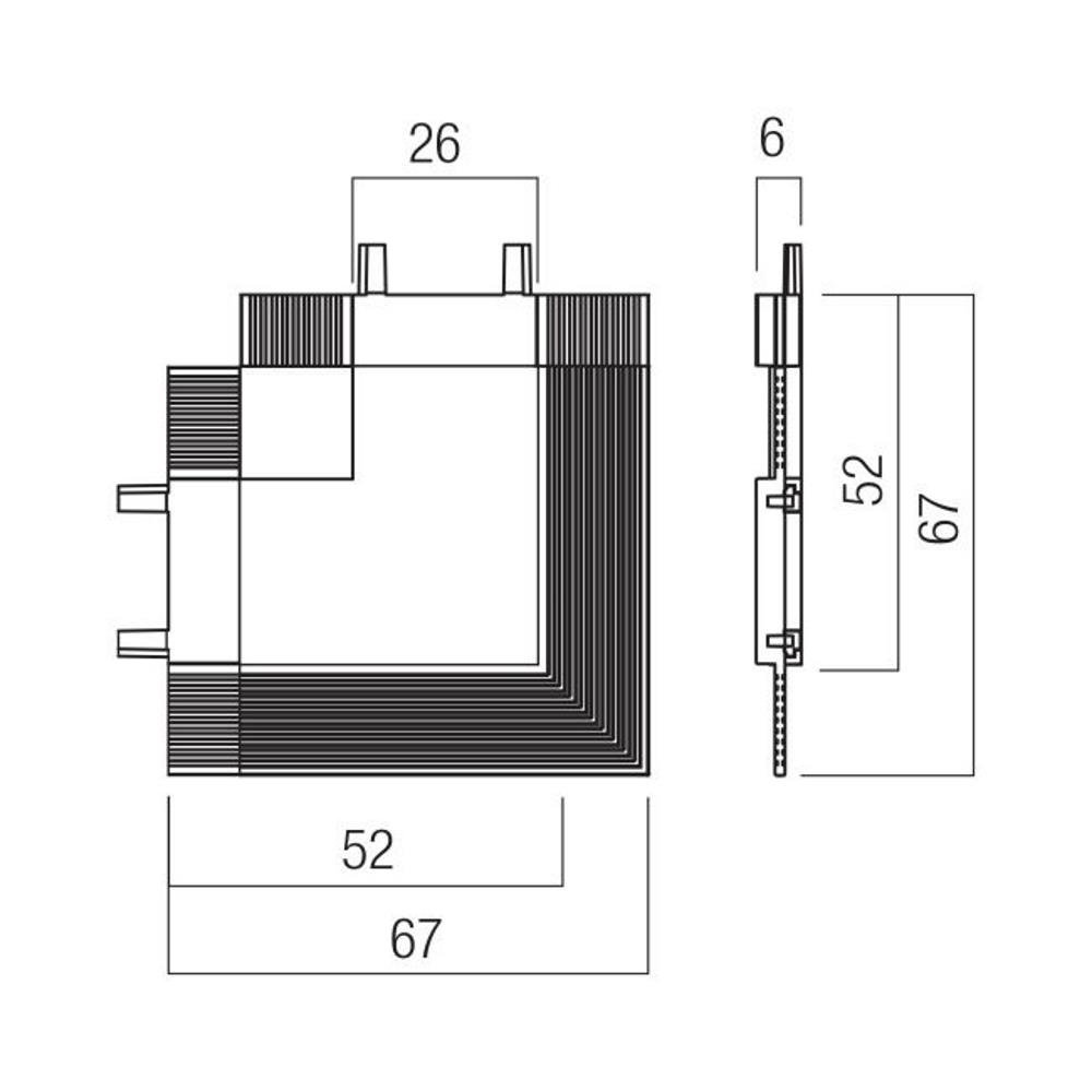 XT01RC90 SBK Ъглова връзка черна XTINY 90dgr CONNECTOR 48V DC IP40 SBK Arelux_small