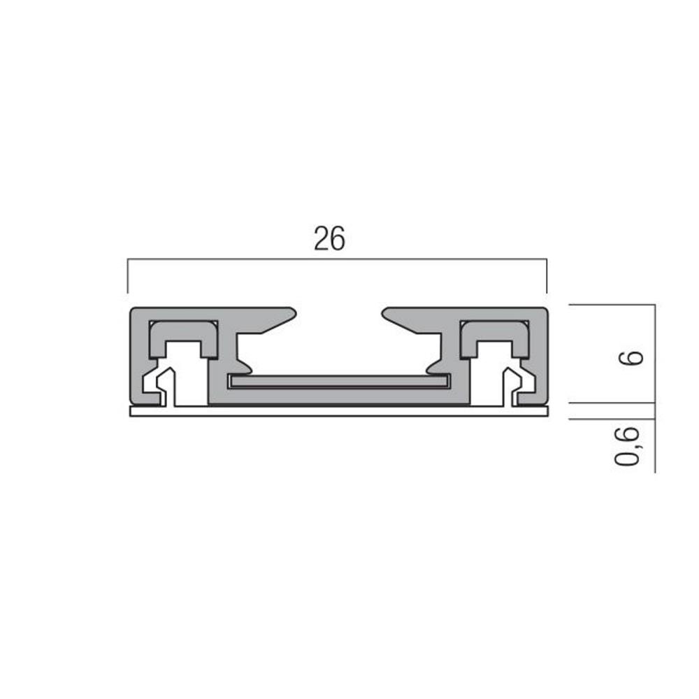 XT01R SBK Линеен елемент черен PROFILE 2m 48V DC IP40 SBK Arelux_small