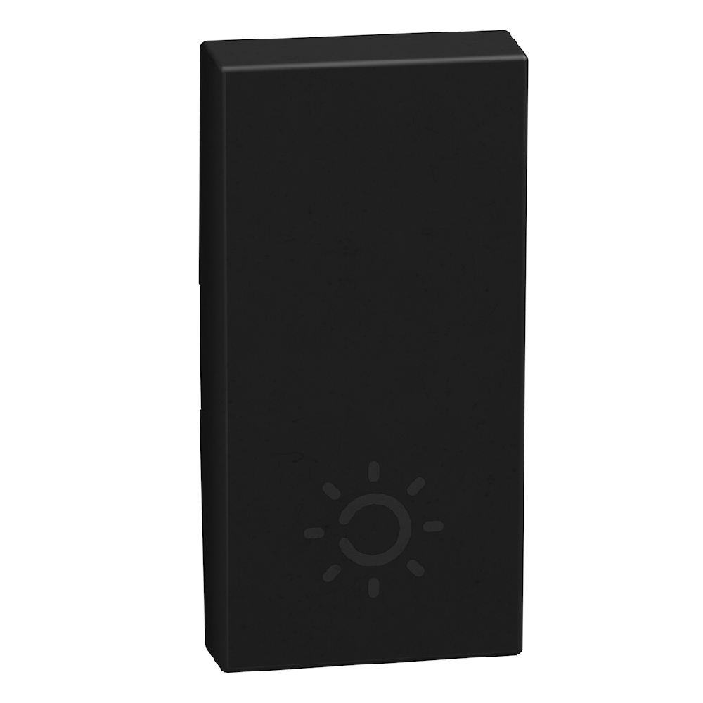 YD4915A Лицев панел за ключ с подсветка Light Now, символ Лампа, 1М, dark, Bticino