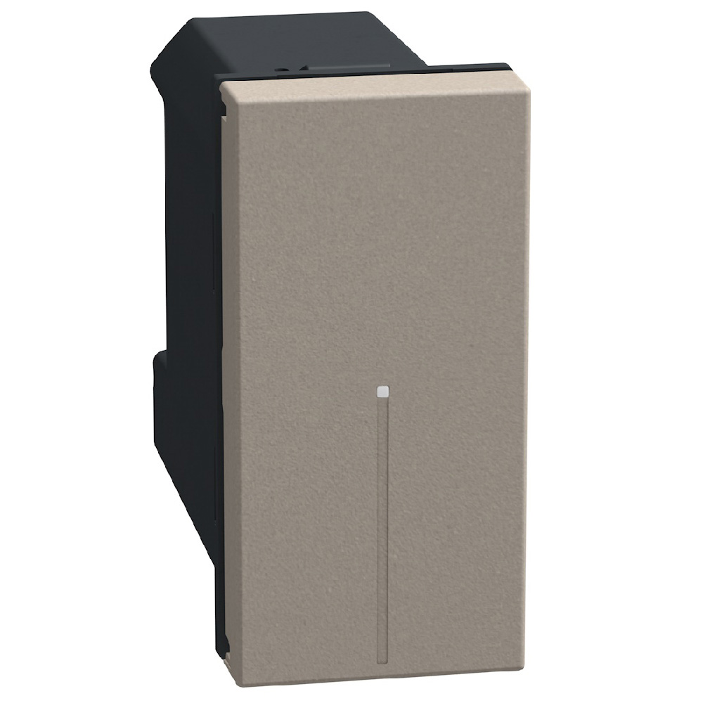 YG4001C Свързан жичен еднополюсен ключ Light Now stone, Bticino