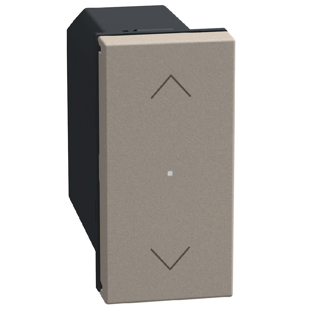 YG4027C Свързан ключ за щори Light Now 1М, stone, Bticino