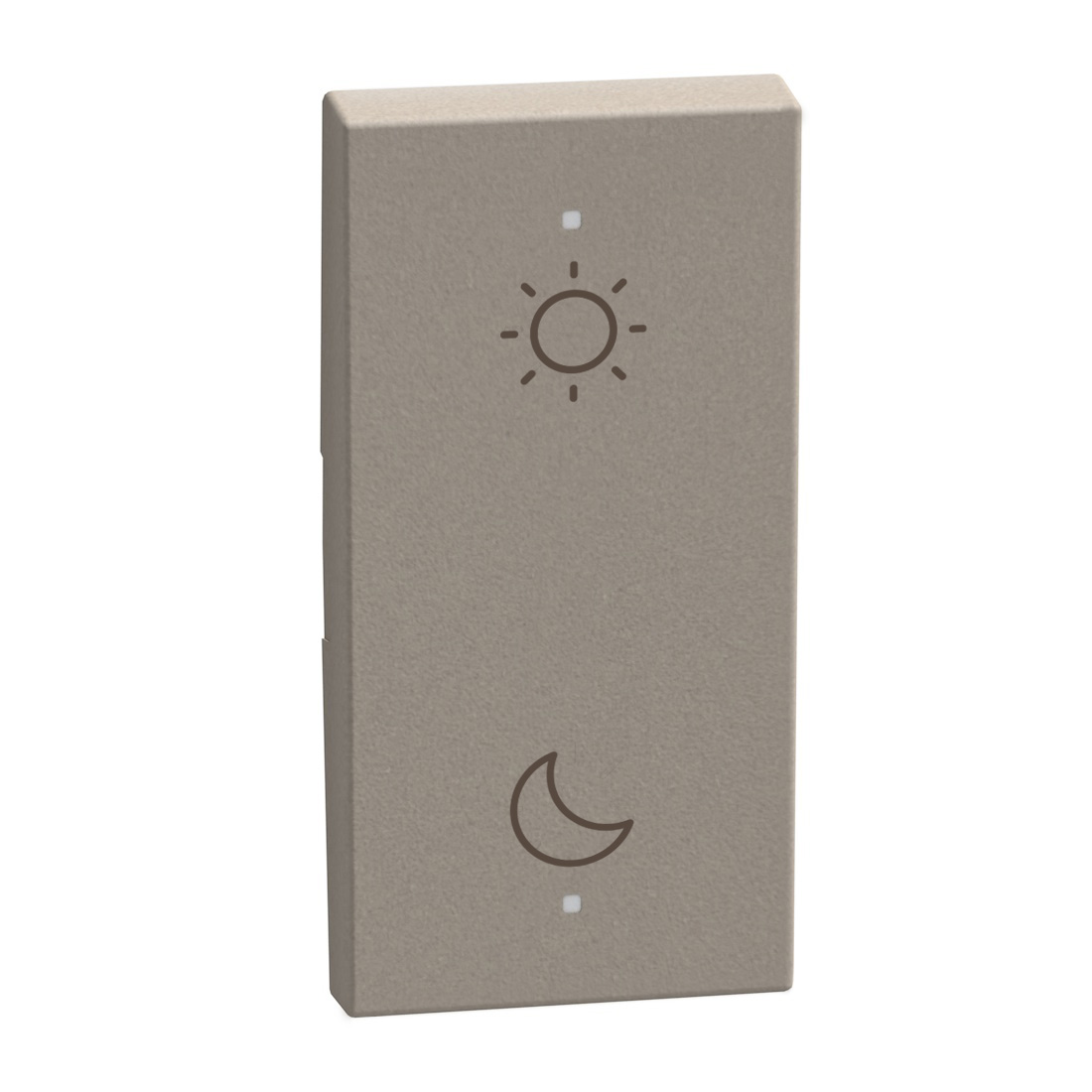 YG4911MHAL Лицев панел за ключ Light Now с 2 функции, сценарий Ден/Нощ 1М, stone, Bticino