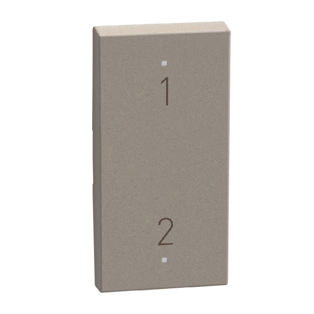 YG4911MHAM Лицев панел за ключ Light Now с 2 функции, сценарий 1/2 1М, stone, Bticino_small