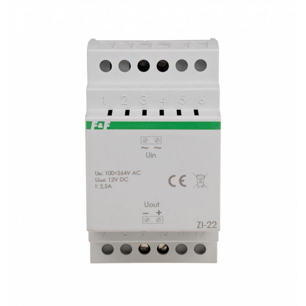 ZI-22 Импулсно захранване входно напрежение 100-264V AC, изходно напрежение 12V DC P=30W 3М F&F