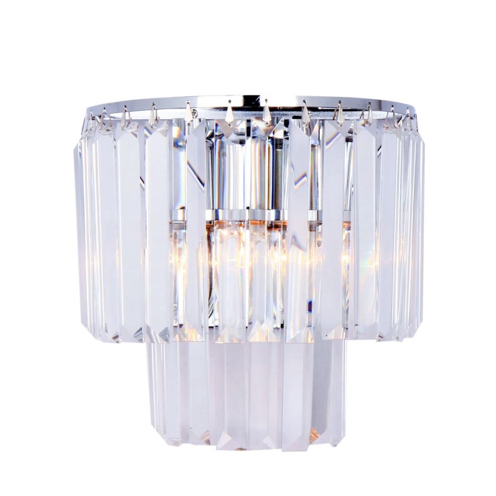 17106/2W-CHR Аплик Amedeo 2x40W E14 Crystal glass chrome, Zuma Line