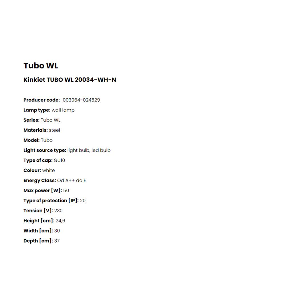 20034-WH-N Аплик Tubo WL 1x50W GU10 aluminium white, Zuma Line_small