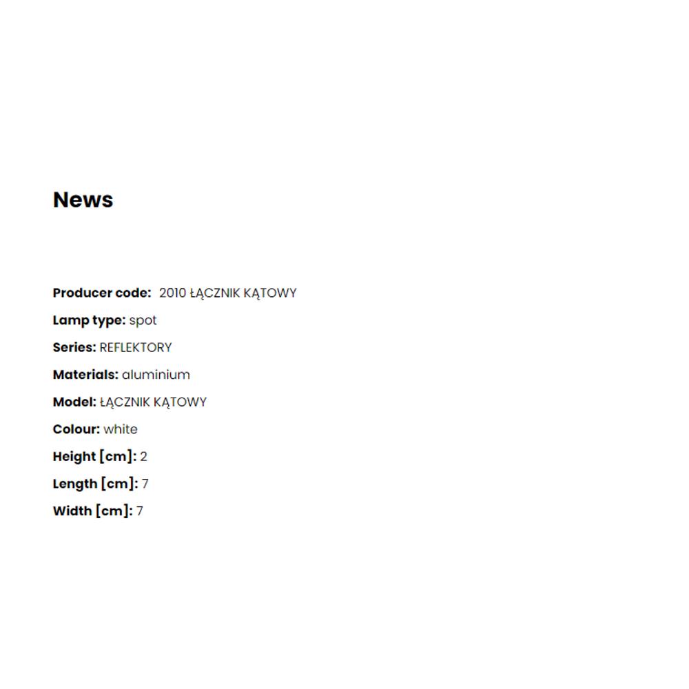 2010 L-съединител за шина, 1-фазна, white, Zuma Line_small