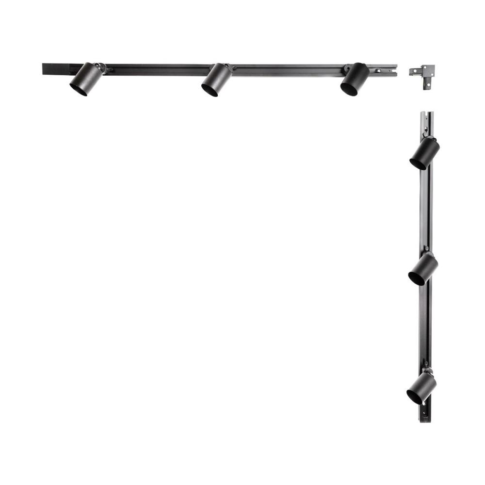 3016 Комплект 2, релсово осветление, монофазно, черен, Zuma Line_small