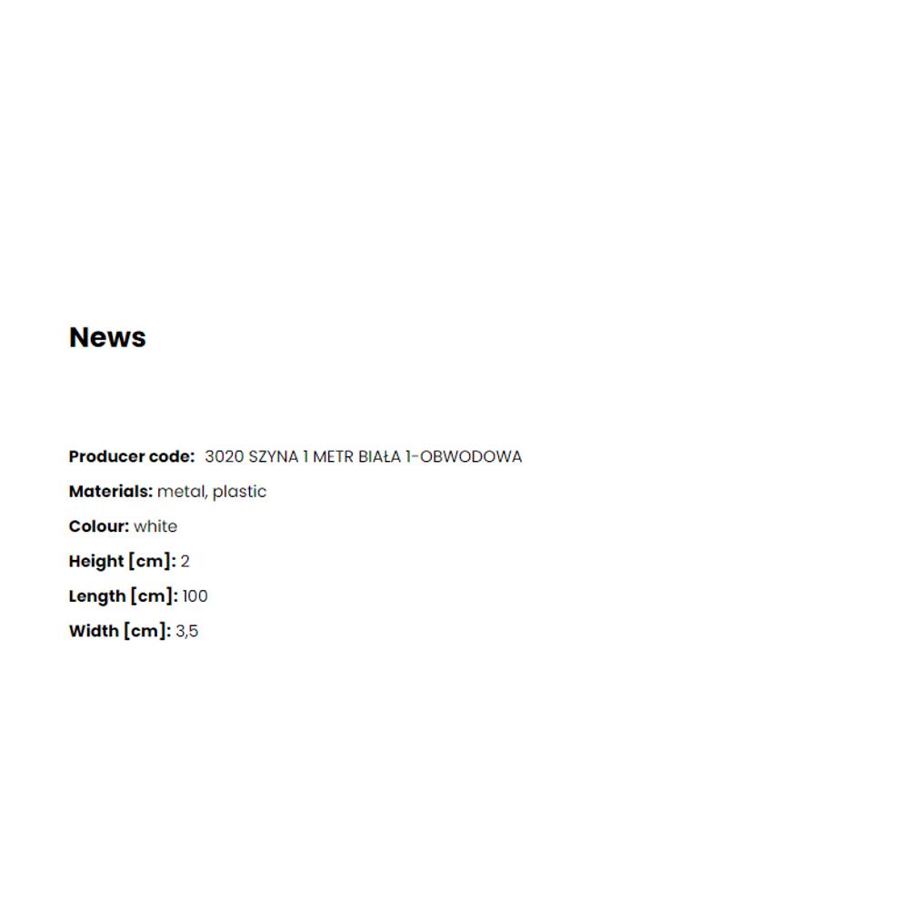 3020 Шина 1 м, 1-фазна, white, Zuma Line_small