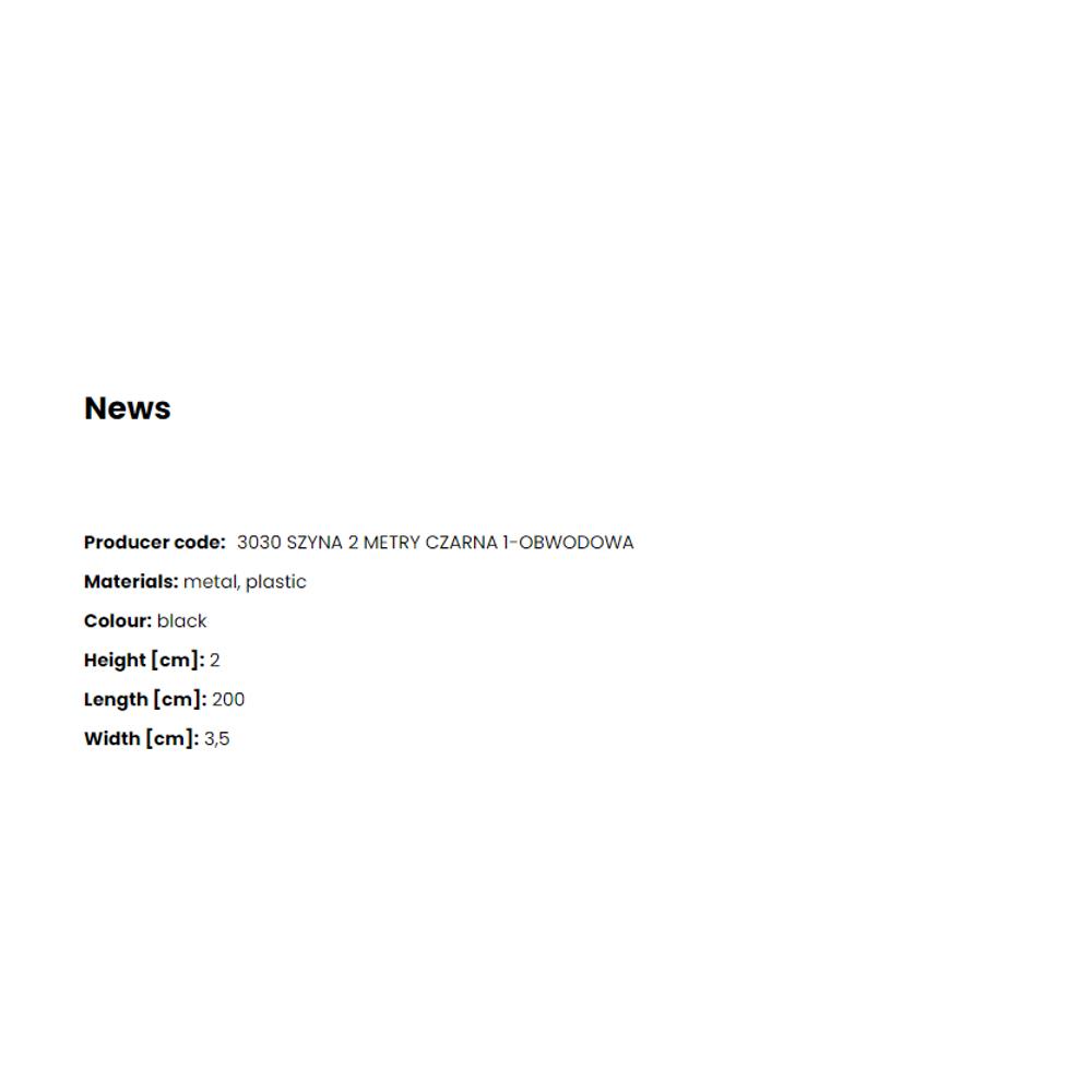 3030 Шина 2 м, 1-фазна, black, Zuma Line_small