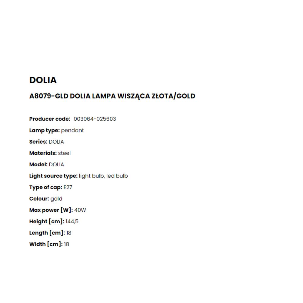 A8079-GLD Пендел Dolia 1x40W E27 Ø18 H144,5 gold, Zuma Line_small