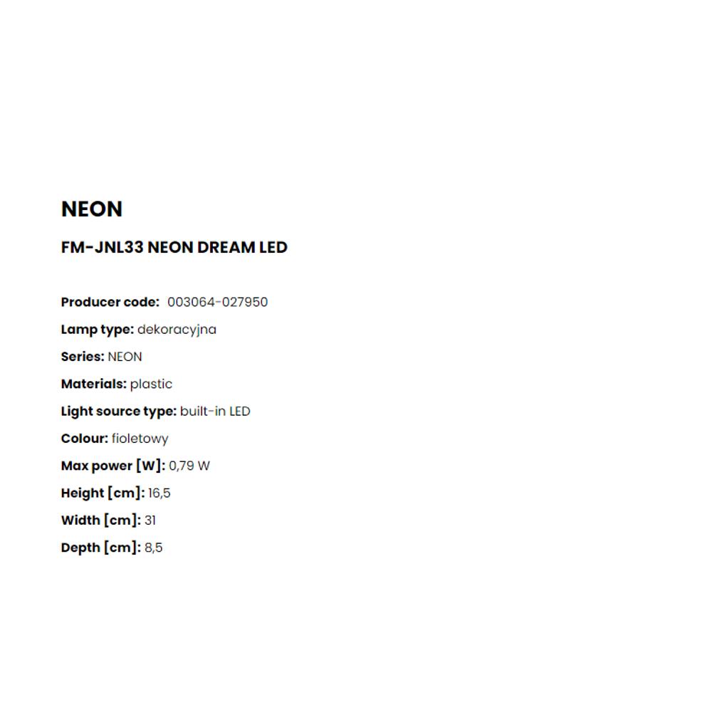 FM-JNL33 LED Decor Neon-Dream Настолна LED декор. Neon-Dream, батерия, USB кабел, Zuma Line_small