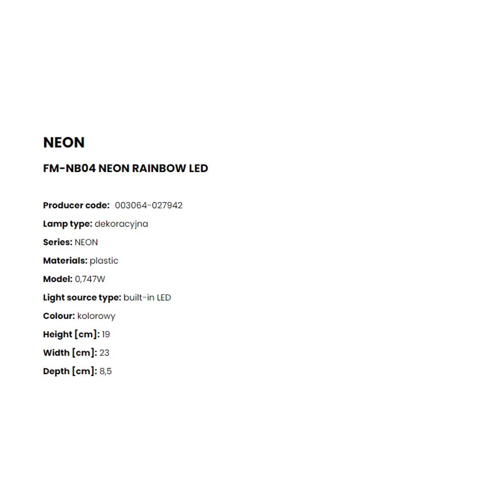 FM-NB04 LED Decor Neon-Rainbow Настолна LED декор. Neon-Rainbow, батерия, USB кабел, Zuma Line_small