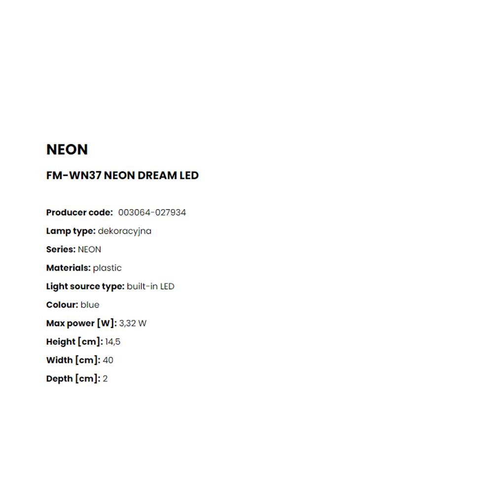 FM-WN37 LED Decor Neon-Dream LED декор. за стена Neon-Dream, 100-240V, USB кабел, Zuma Line_small