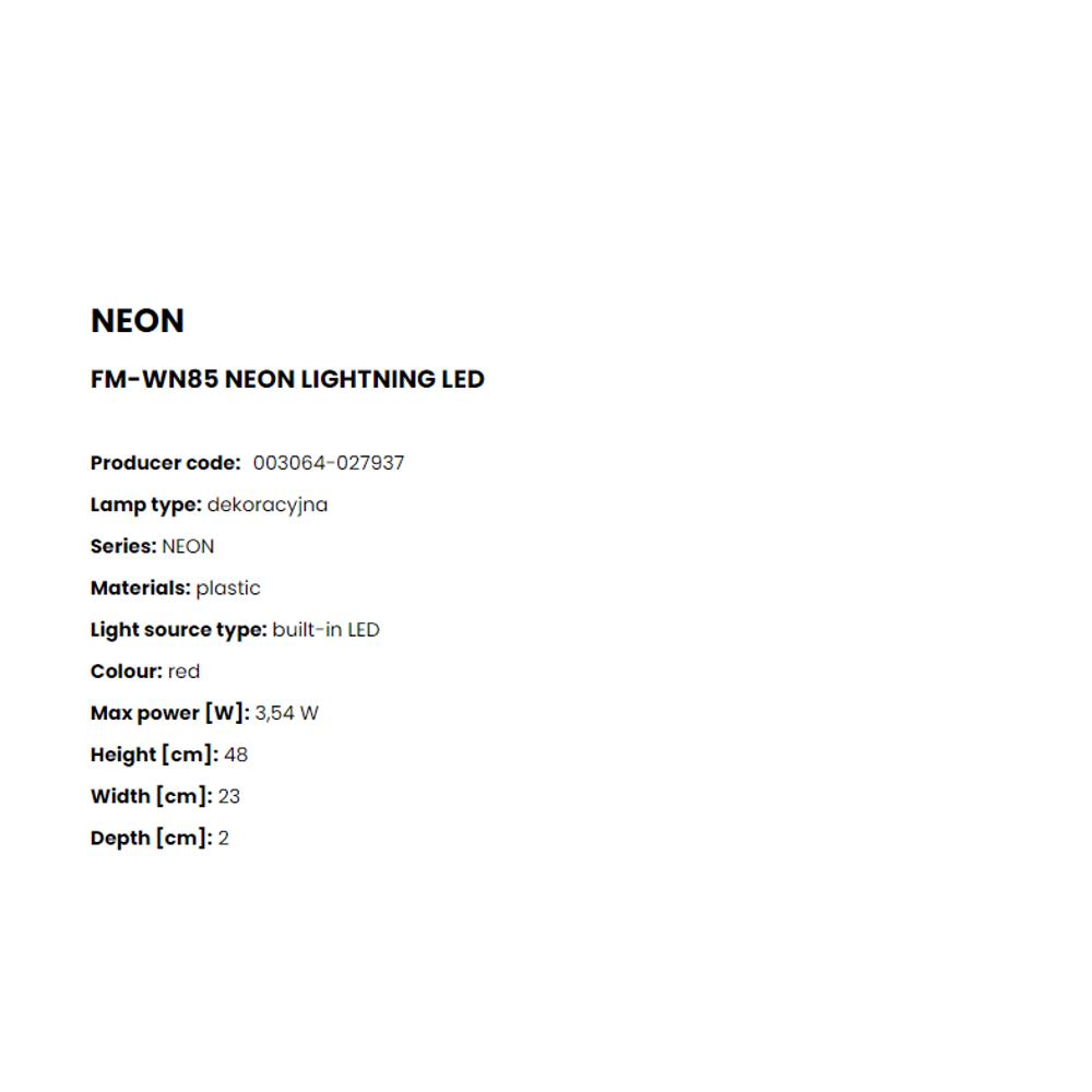 FM-WN85 LED Decor Neon-Lighting LED декор. за стена Neon-Lighting, 100-240V, USB кабел, Zuma Line_small