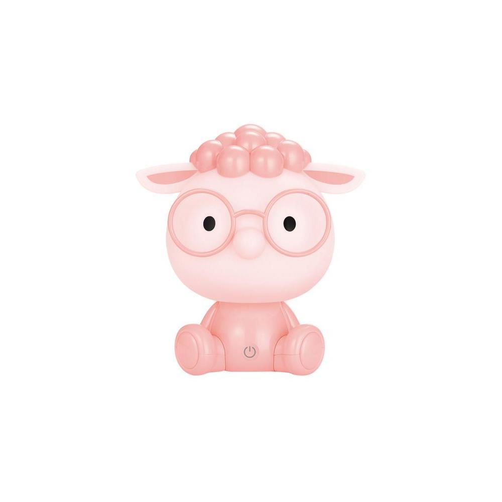 KDR-612-PK Настолна лампа Sheep 3W 4000K LM 93 27*19*28см ABS, PP PINK, Zuma Line