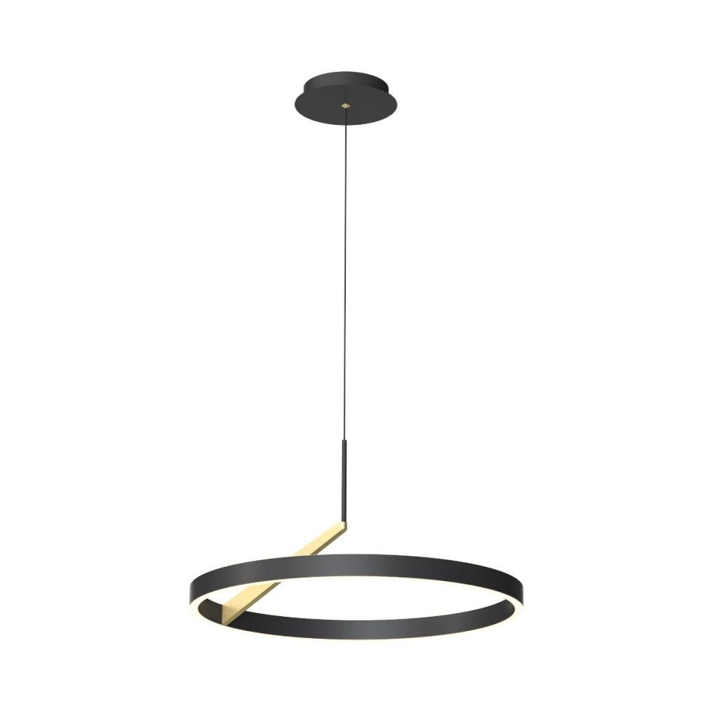 MD3689-1M-3BGT Пендел Malu 37WLED 3000-6000K iron black, painted gold aluminium shade, Zuma Line