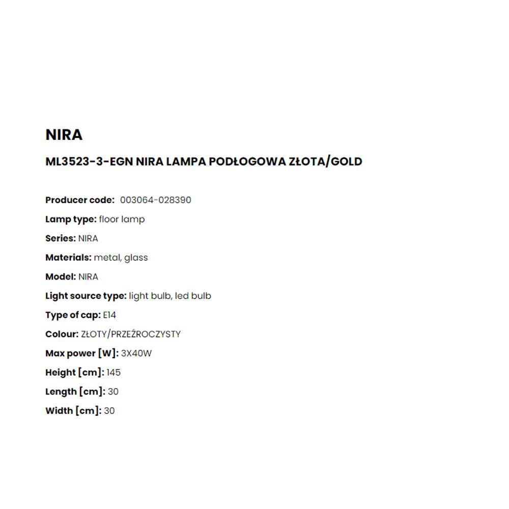ML3523-3-EGN Лампион Nira 3x40W E14 plated gold, glass, Zuma Line_small