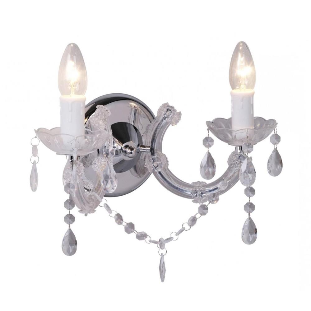 RLB94016-2A Аплик Magnolia 2x40W E14 transparent acrylic, Zuma Line