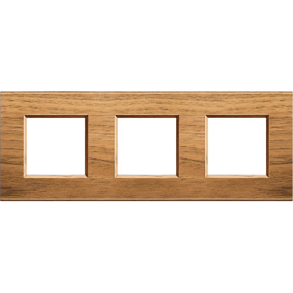 LNA4802M3LNC Рамка 3x2M 71mm Living Light Square Walnut Bticino_small