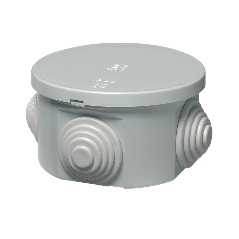 EC400C1 Разкл. кутия противовлажна О.М. Ф65*35 с тапи, Elettrocanali