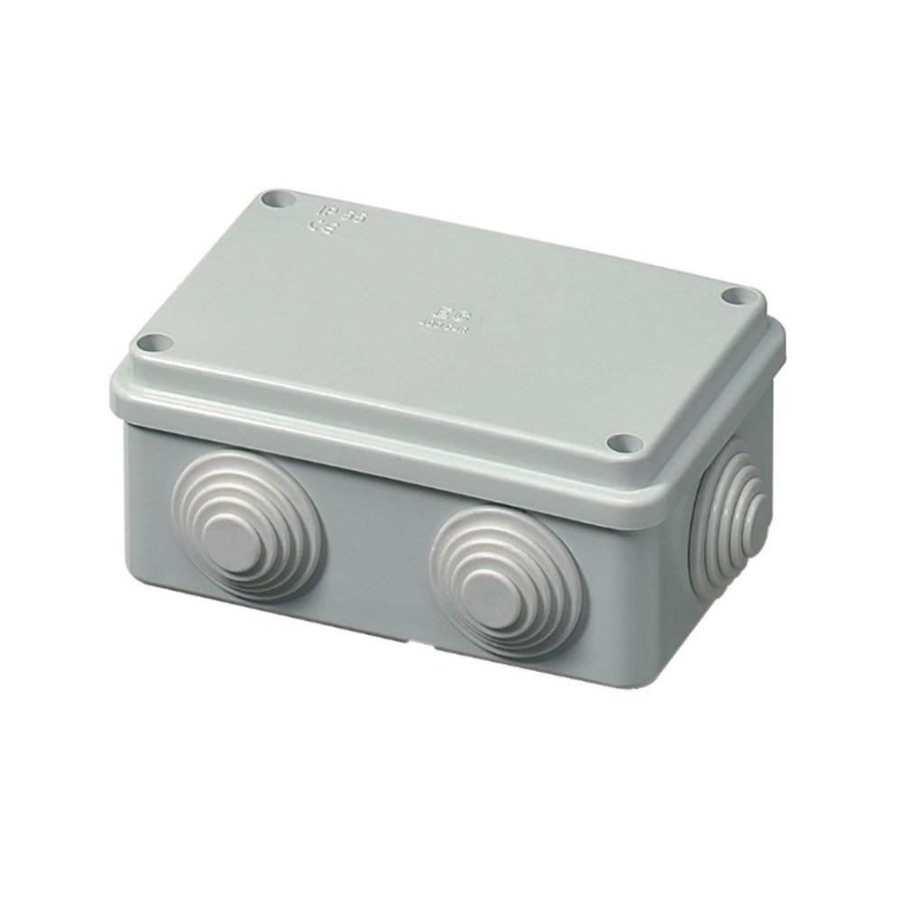 EC400C4R Разкл. кутия противовлажна О.М. 120*80*50 с тапи, Elettrocanali