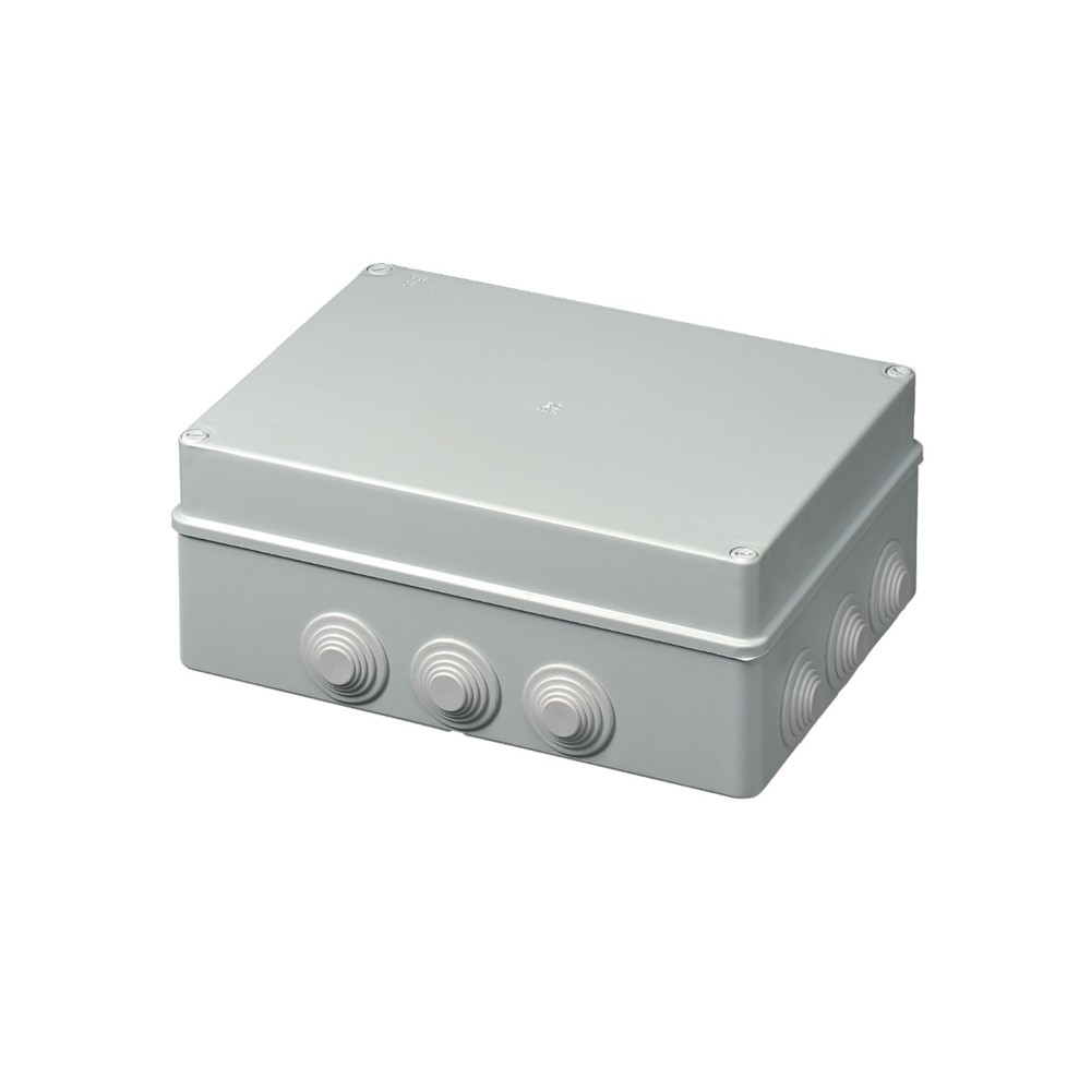 EC400C8 Разкл. кутия противовлажна О.М. 300*220*120 с тапи, Elettrocanali