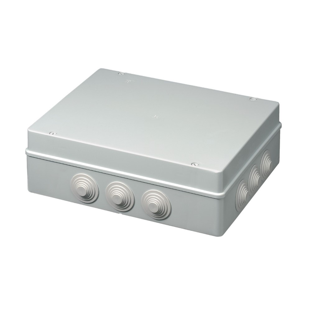 EC400C9 Разкл. кутия противовлажна О.М. 380*300*120 с тапи, Elettrocanali