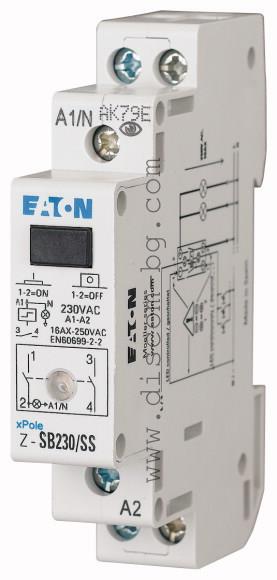 265301 Z-SB230/SS -  Импулсно реле 2NO, LED