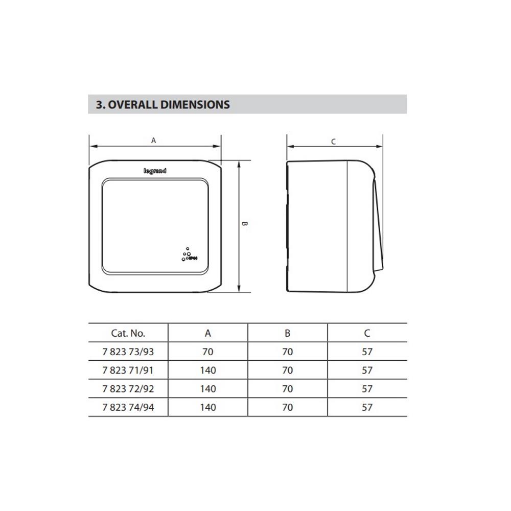 782393  Legrand Шуко 16А  Forix сив IP44_small