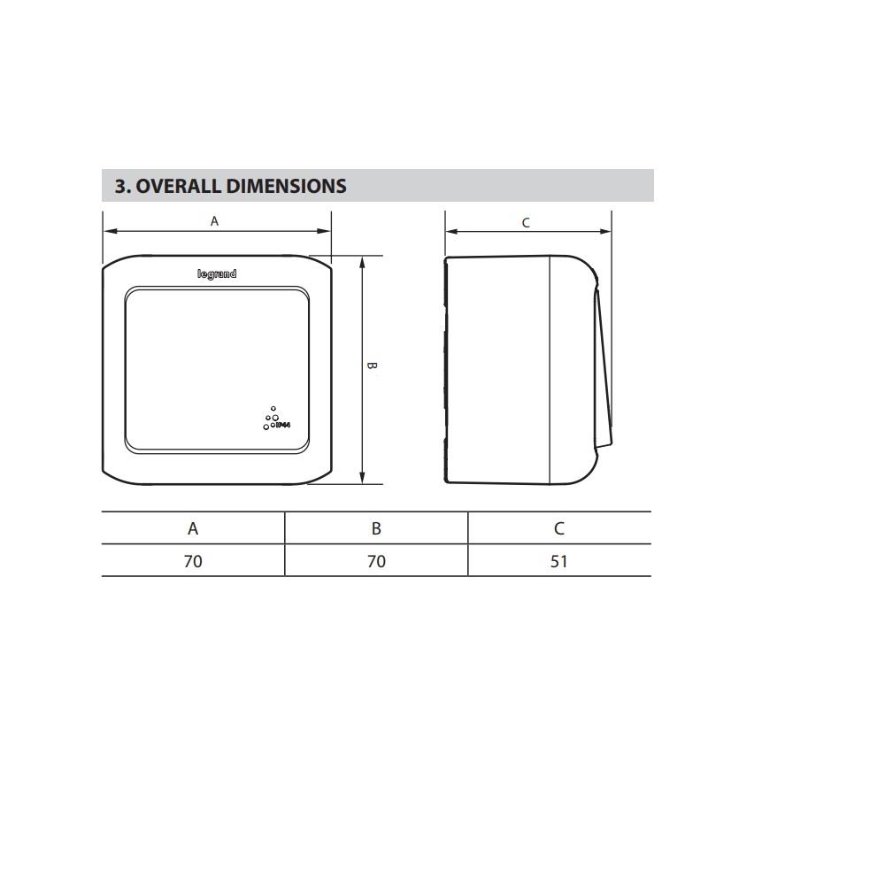 782360  Legrand Еднополюсен ключ 10А Forix бял IP44_small