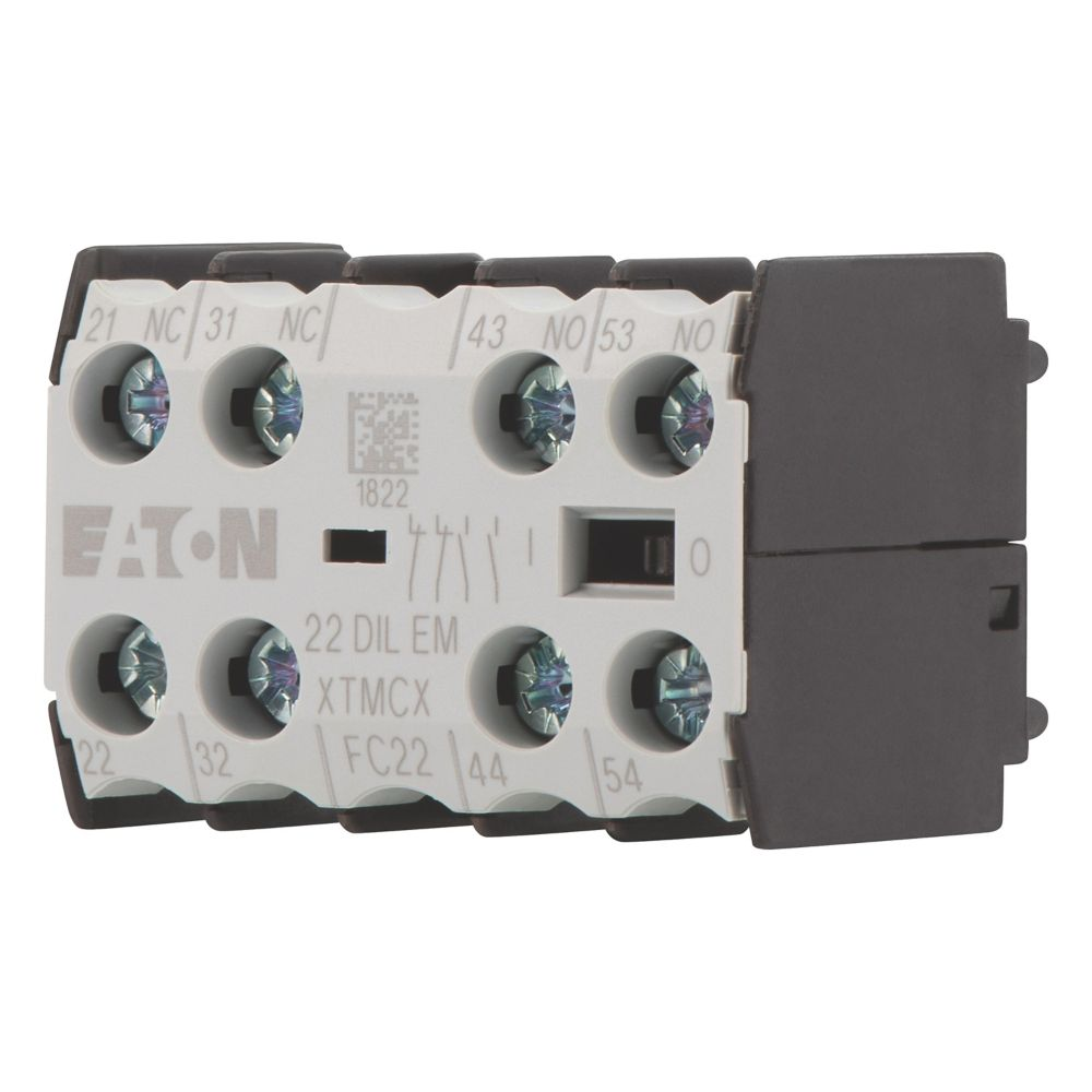 010112 22DILEM - Фронт контактен блок 4P, 2NO+2NC за DILE(E)M, Eaton