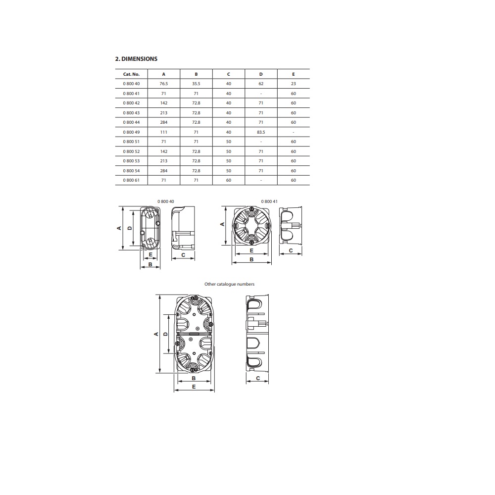 080040 Конзола за гипсокартон 1хØ32 1М, дълб. 40мм, Batibox, Legrand_small